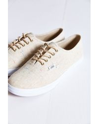 vans authentic lo pro tan