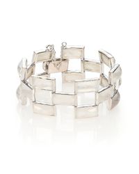 Ippolita | Metallic Rock Candy Mother-of-pearl, Clear Quartz & Sterling Silver Doublet Mosaic Bracelet | Lyst