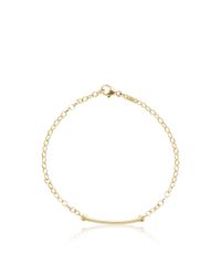 Monica Rich Kosann | Metallic 18k Yellow Gold Petite Poesy Id Bracelet | Lyst