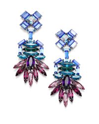 DANNIJO | Multicolor Becker Crystal Drop Earrings | Lyst