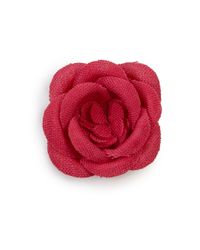 Hook + Albert | Pink Lapel Flower Pin | Lyst