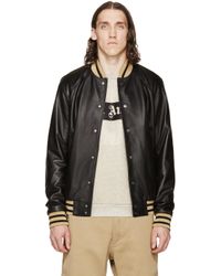 palm angels leather jacket
