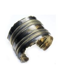 Sibilla G Jewelry | Metallic Sibilla G Venetia Metamorphose Cuff In Oxidized Brass | Lyst