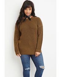 plus size olive green sweater