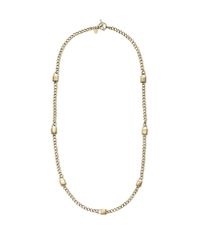 Michael Kors - Metallic Heritage Long Padlock Chain Necklace - Lyst