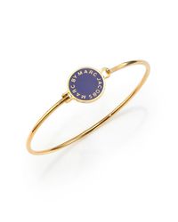 Marc By Marc Jacobs | Blue Signature Disc Bangle Bracelet | Lyst