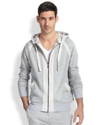 2xist | Gray Terry Full-zip Hoodie for Men | Lyst