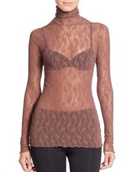 Wolford | Red Lilie Turtleneck Top | Lyst