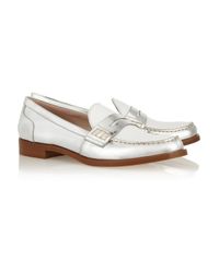 miu miu white flats