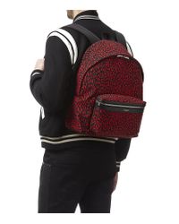 saint laurent leopard backpack