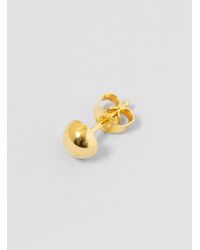 Katrine Kristensen | Metallic Kk13-06 Large Half Sphere Ear Stud Brass | Lyst