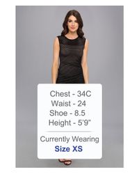 BCBGMAXAZRIA Black Dell Side Zipper Perforated Dress