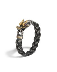 John Hardy | Metallic Legends Naga 14mm Station Bracelet In Silver And 18k Gold for Men | Lyst