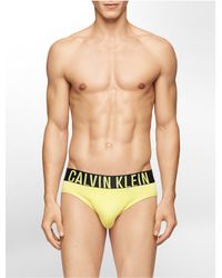 yellow calvin klein underwear