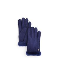 Ugg | Blue Classic Carter Gloves | Lyst