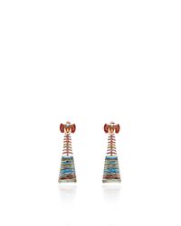 Lydia Courteille | Multicolor One Of A Kind Indian Bird Earrings | Lyst