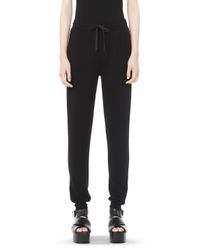 Alexander Wang | Black Lightweight French Terry Sweatpants | Lyst