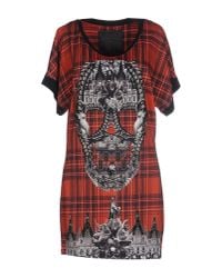Philipp Plein Red Short Dress