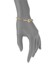 Elizabeth and James | Metallic Pave White Sapphire Ruby Snake Bangle Braceletgold | Lyst