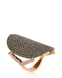 Sara Weinstock | Black Diamond Saddle Ring | Lyst