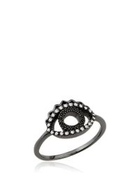 KENZO | Black Mini Eyes Ring | Lyst