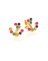 Elizabeth and James | Metallic Jean Multicolor Topaz Ear Jacket & Stud Earrings Set | Lyst