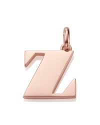 Monica Vinader | Pink Alphabet Pendant Z | Lyst