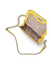 Rebecca Minkoff | Yellow Woven Mini Love Crossbody | Lyst