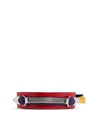Toga | Multicolor Colourblock Leather Bracelet | Lyst