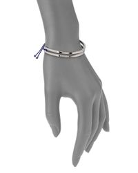 Marc By Marc Jacobs | Blue Slot Friendship Bracelet/Silvertone for Men | Lyst