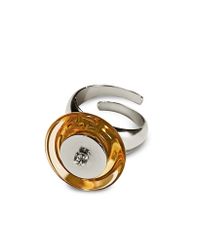 Antica Murrina - Metallic Liberty Light Gold Murano Glass Ring - Lyst