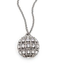 Alexander McQueen | Metallic Crystal Ball Pendant Necklace | Lyst