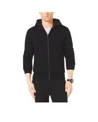 Black merino wool hoodie Clearance