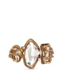 Erickson Beamon | Metallic 'heart Of Gold' Gauze Bound Crystal Bracelet | Lyst