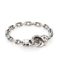 King Baby Studio | Metallic Hand Cuff Silver Bracelet for Men | Lyst