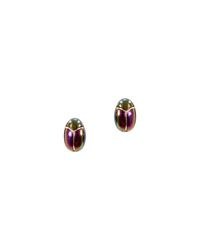 Lulu Frost - Multicolor Scarab Stud - Lyst