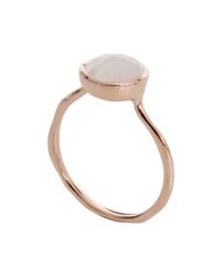 Monica Vinader | Metallic Moonstone Siren Stackiing Ring | Lyst