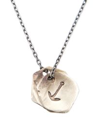 Miansai | Metallic Anchor Medallion Necklace | Lyst