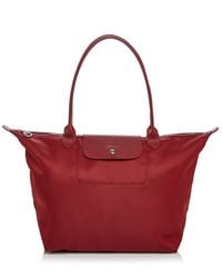 Longchamp | Red Tote - Le Pliage Neo Large | Lyst