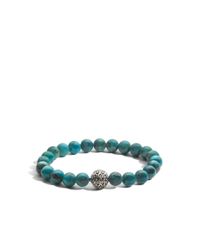 John Hardy | Blue Classic Chain Large Beaded Bracelet | Lyst
