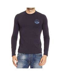 Armani Jeans | Blue T-shirt for Men | Lyst