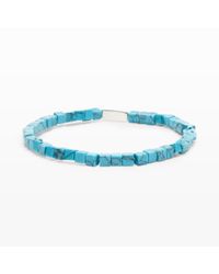 Club Monaco | Blue Luis Morais Stone Bracelet for Men | Lyst