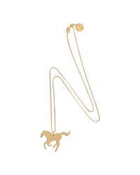 Stella McCartney - Metallic Horse Necklace - Lyst