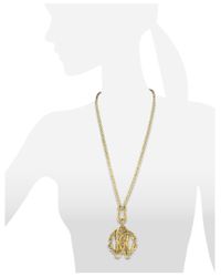 Roberto Cavalli - Metallic Rc Luxe Pendant Necklace - Lyst
