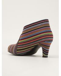 United Nude Striped Folded Ankle Boots - Lyst