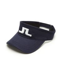 J.Lindeberg | Blue Adjustable Cotton Visor | Lyst
