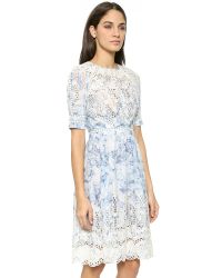 scallop zimmermann confetti floral dress