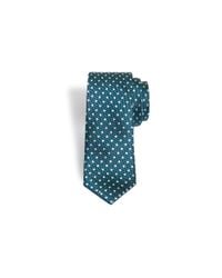 Ted Baker | Teal Dortee Spotty Skinny Tie for Men | Lyst