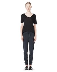 Alexander Wang Blue Lightweight French Terry Sweatpants