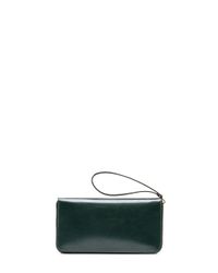Marni | Green Clutch In Bi-coloured Calfskin With Multi-coloured Beads | Lyst